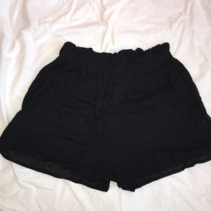 BRAND NEW black flowy shorts